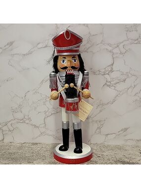 Vintage Limited Edition 2010 Wooden Drummer Soldier Nutcracker